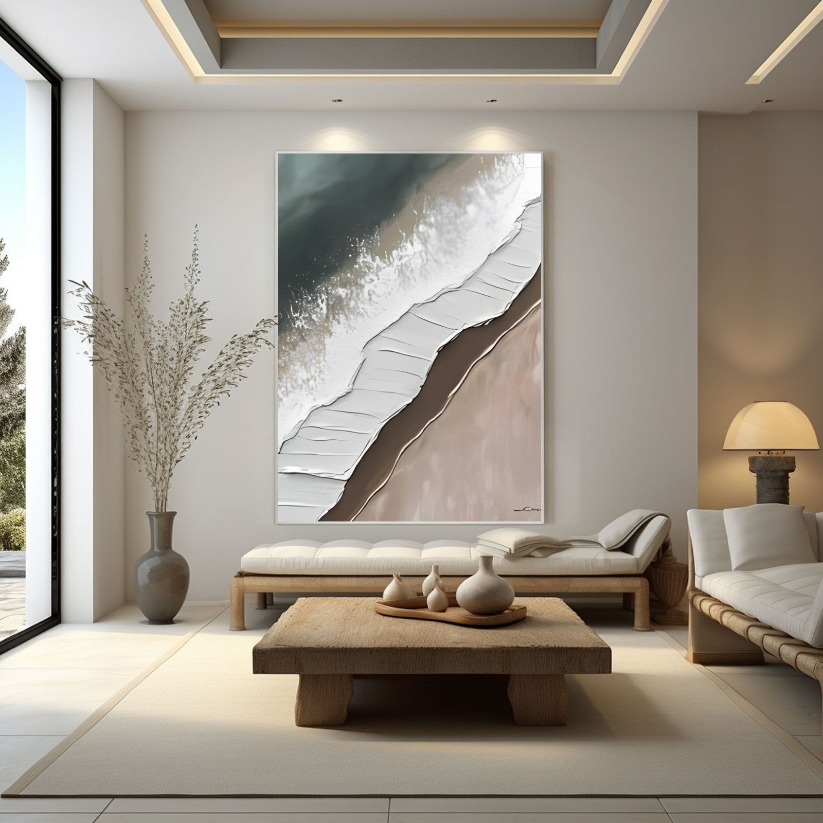 Abstract Painting "Strand und Welle” - nukeart