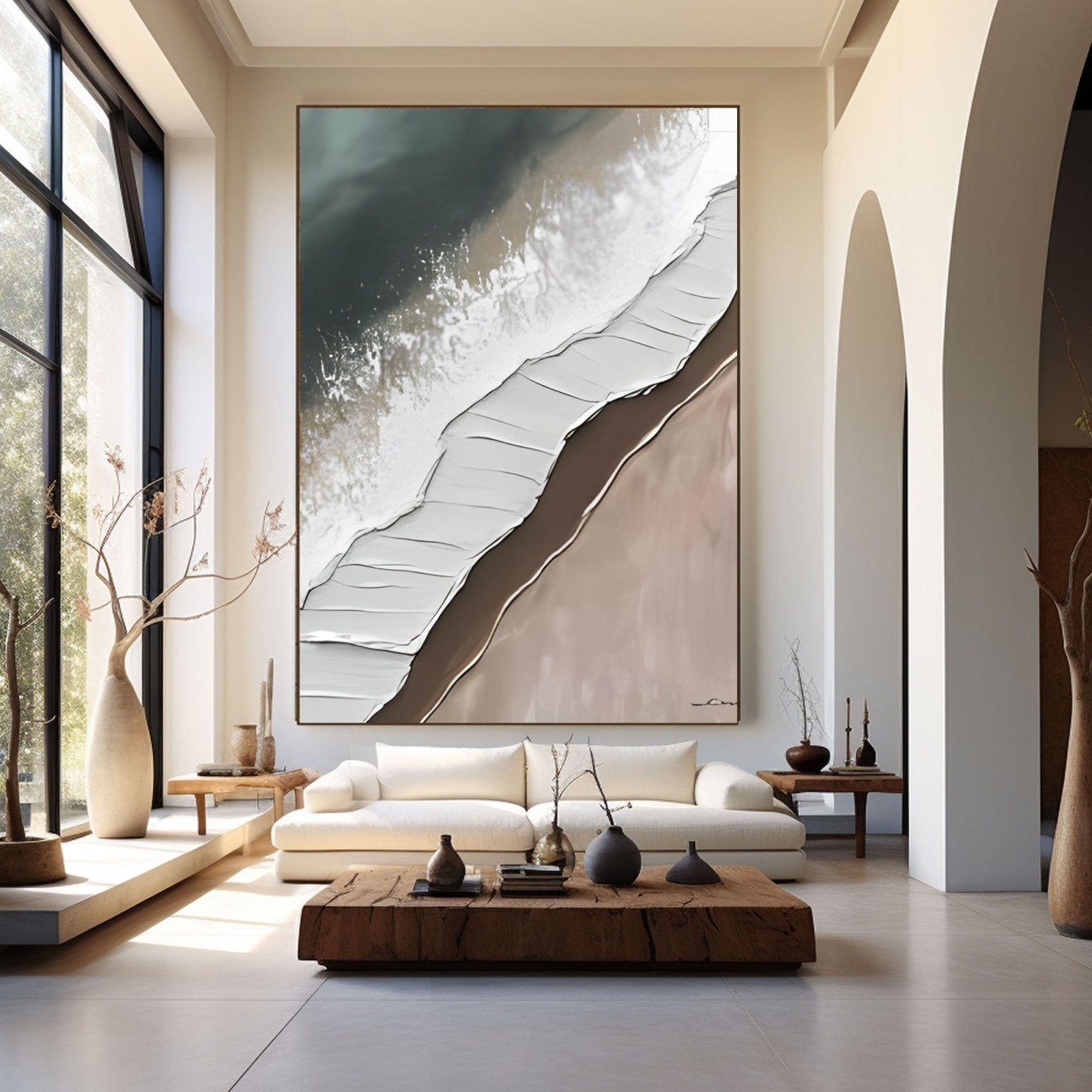 Abstract Painting "Strand und Welle” - nukeart