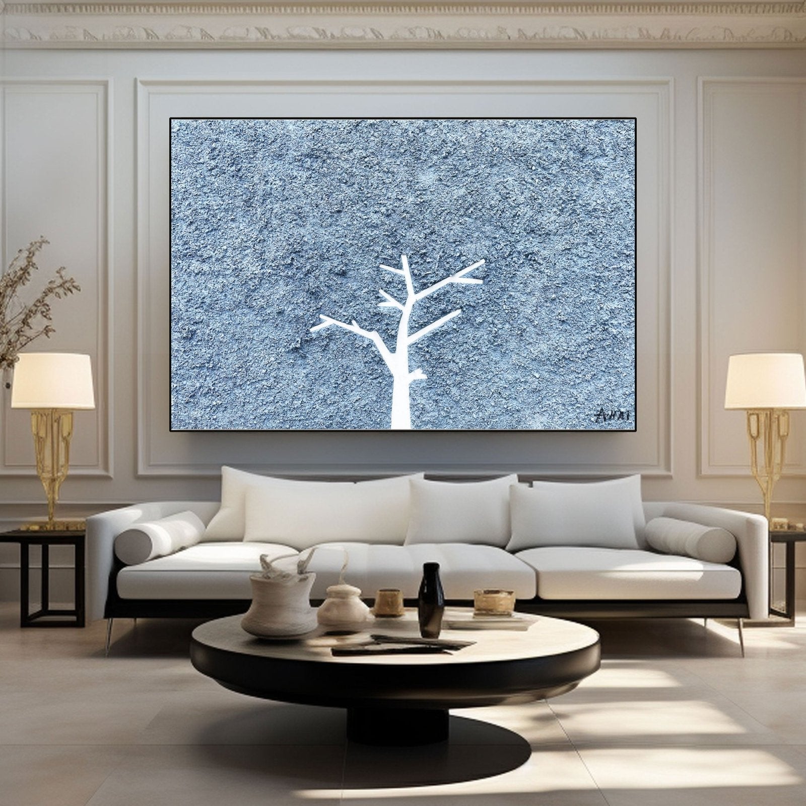 Abstract Painting "Strom v Izolaci" - nukeart