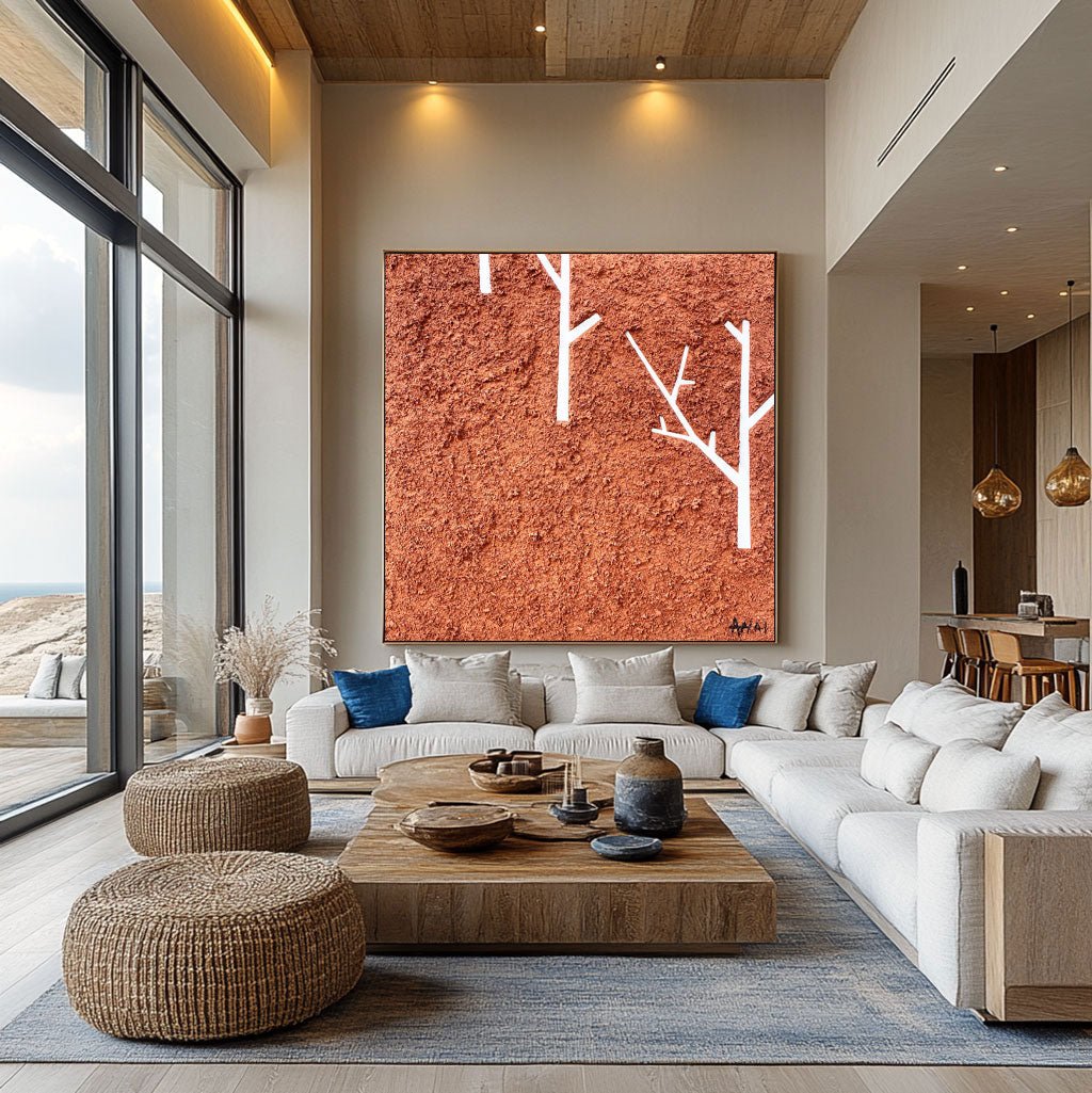 Abstract Painting "Stromy v Púšti” - nukeart