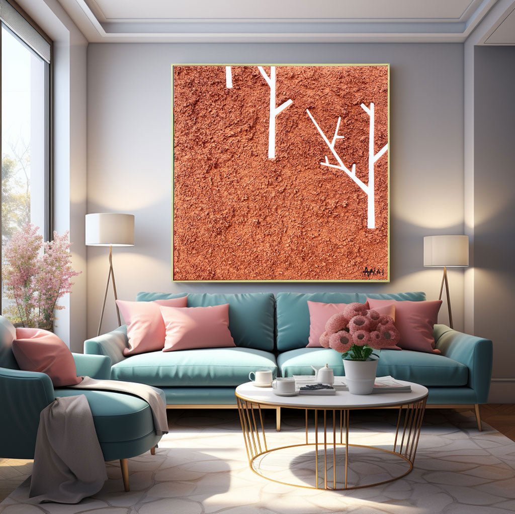 Abstract Painting "Stromy v Púšti” - nukeart