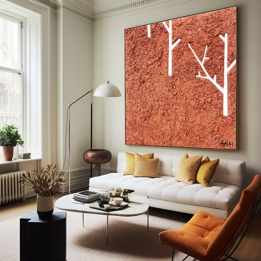 Abstract Painting "Stromy v Púšti” - nukeart