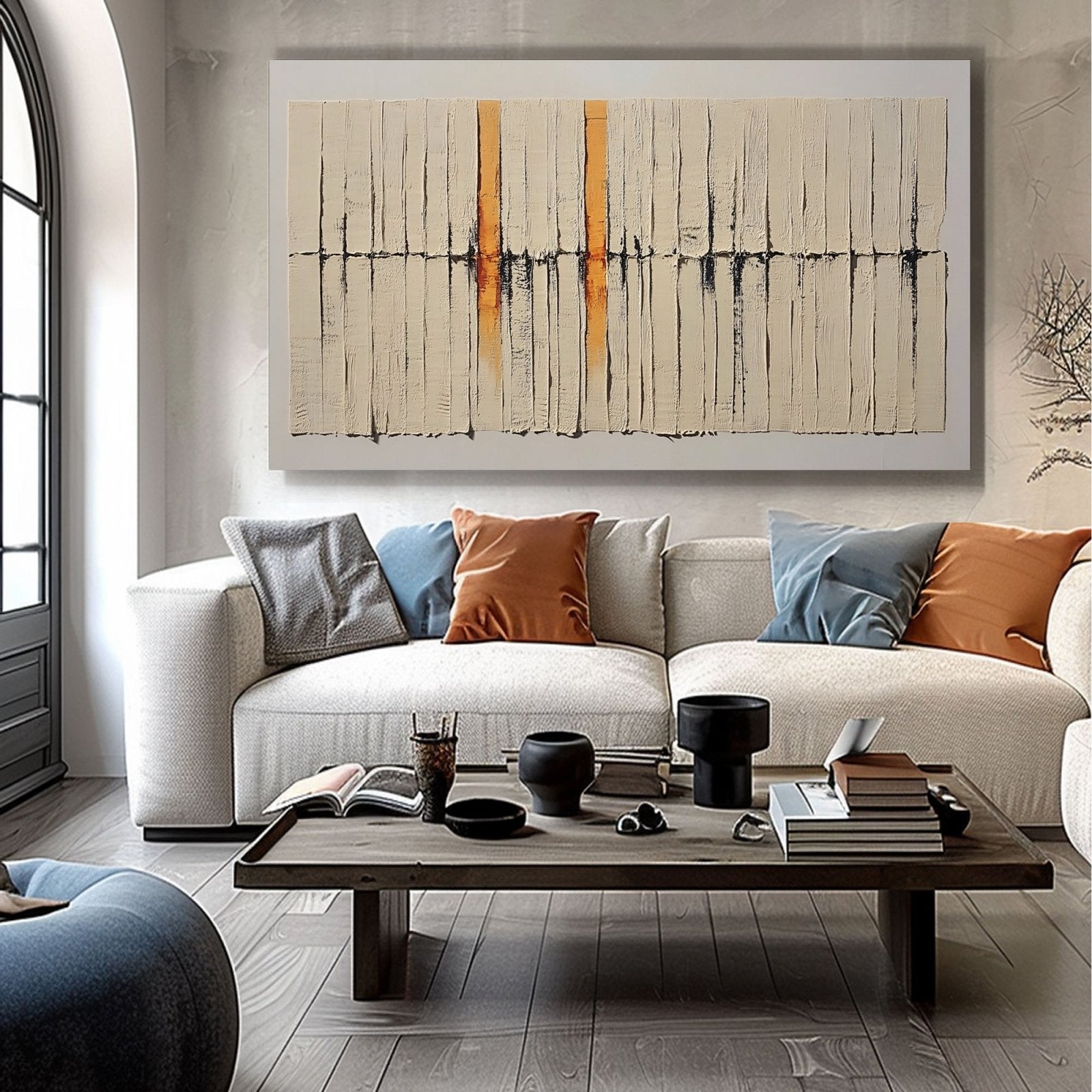 Abstract Painting "Suavidad de Contrastes" - nukeart