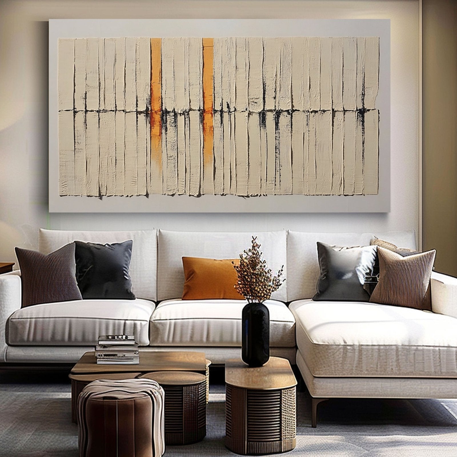 Abstract Painting "Suavidad de Contrastes" - nukeart