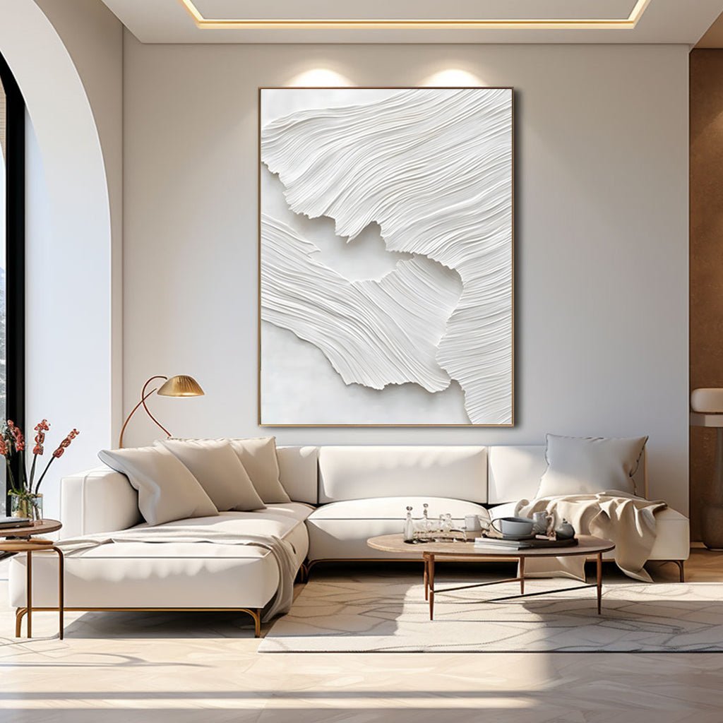 Abstract Painting "Textura Blanca” - nukeart