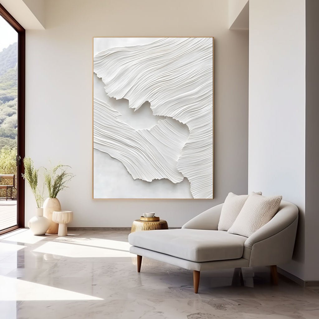 Abstract Painting "Textura Blanca” - nukeart