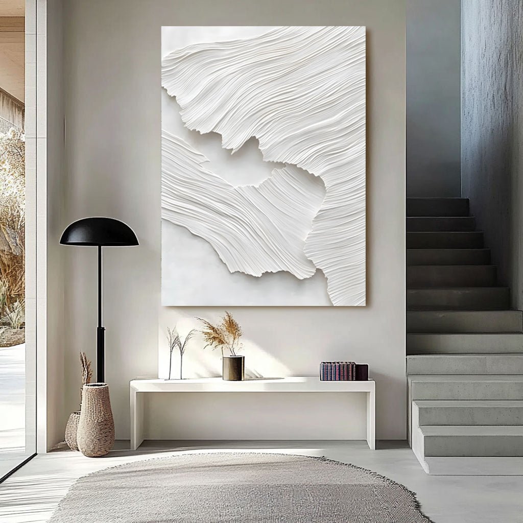 Abstract Painting "Textura Blanca” - nukeart