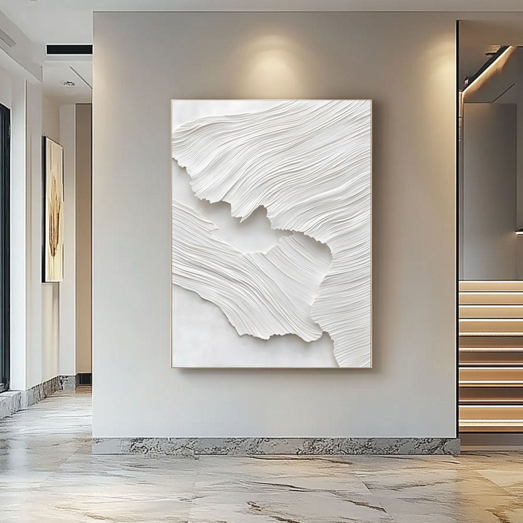 Abstract Painting "Textura Blanca” - nukeart