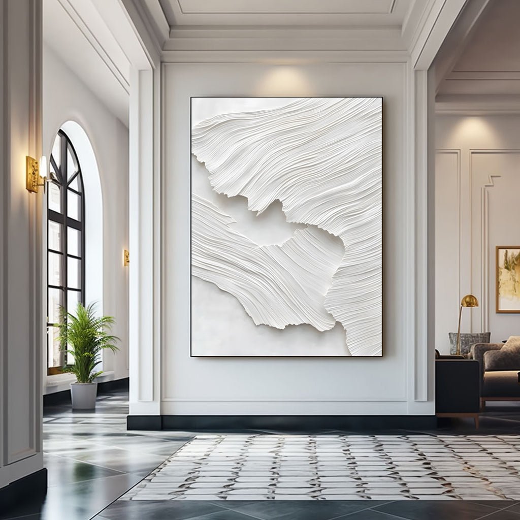 Abstract Painting "Textura Blanca” - nukeart