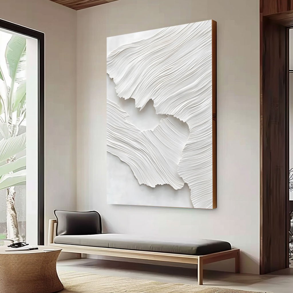 Abstract Painting "Textura Blanca” - nukeart