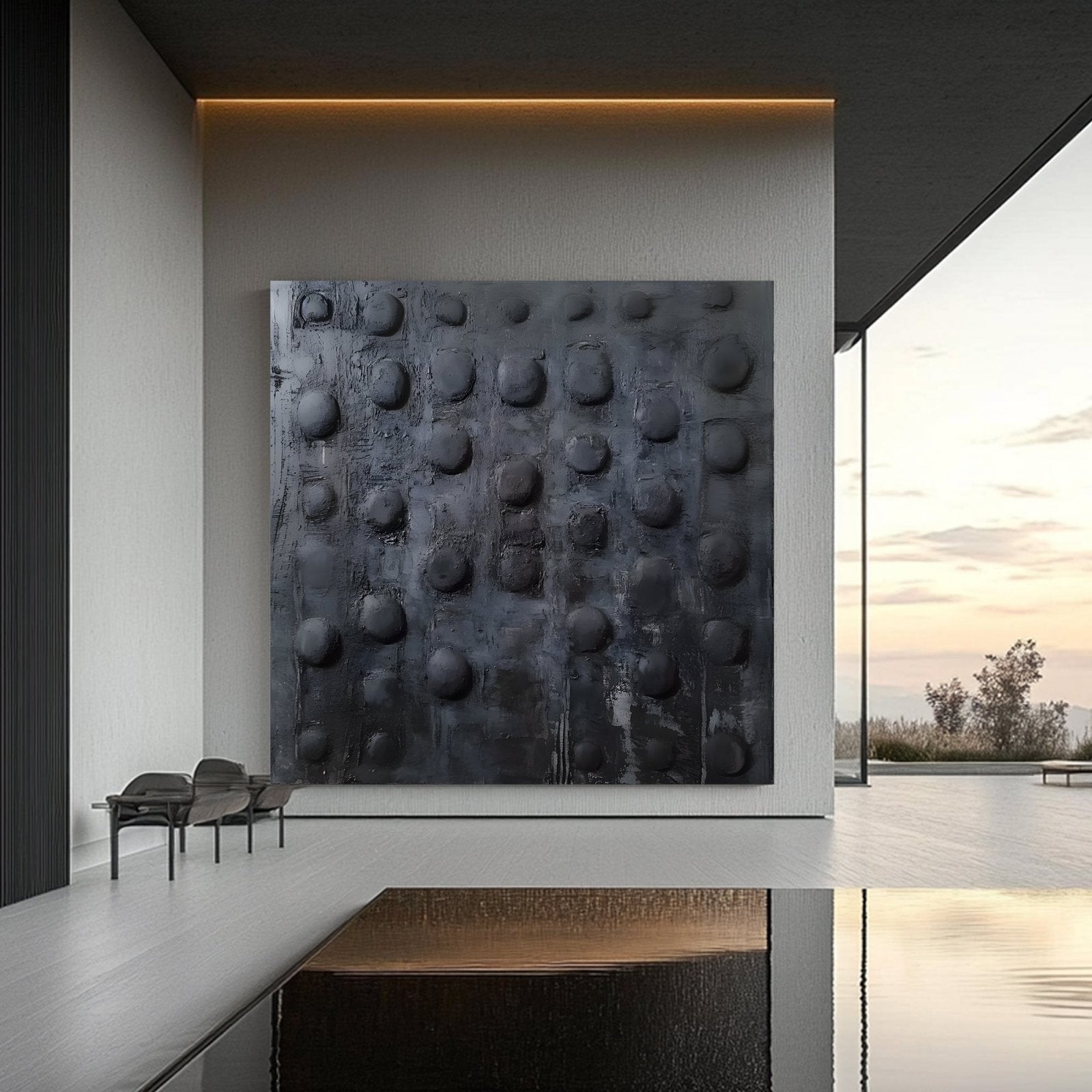 Abstract Painting "Textura Oscura” - nukeart