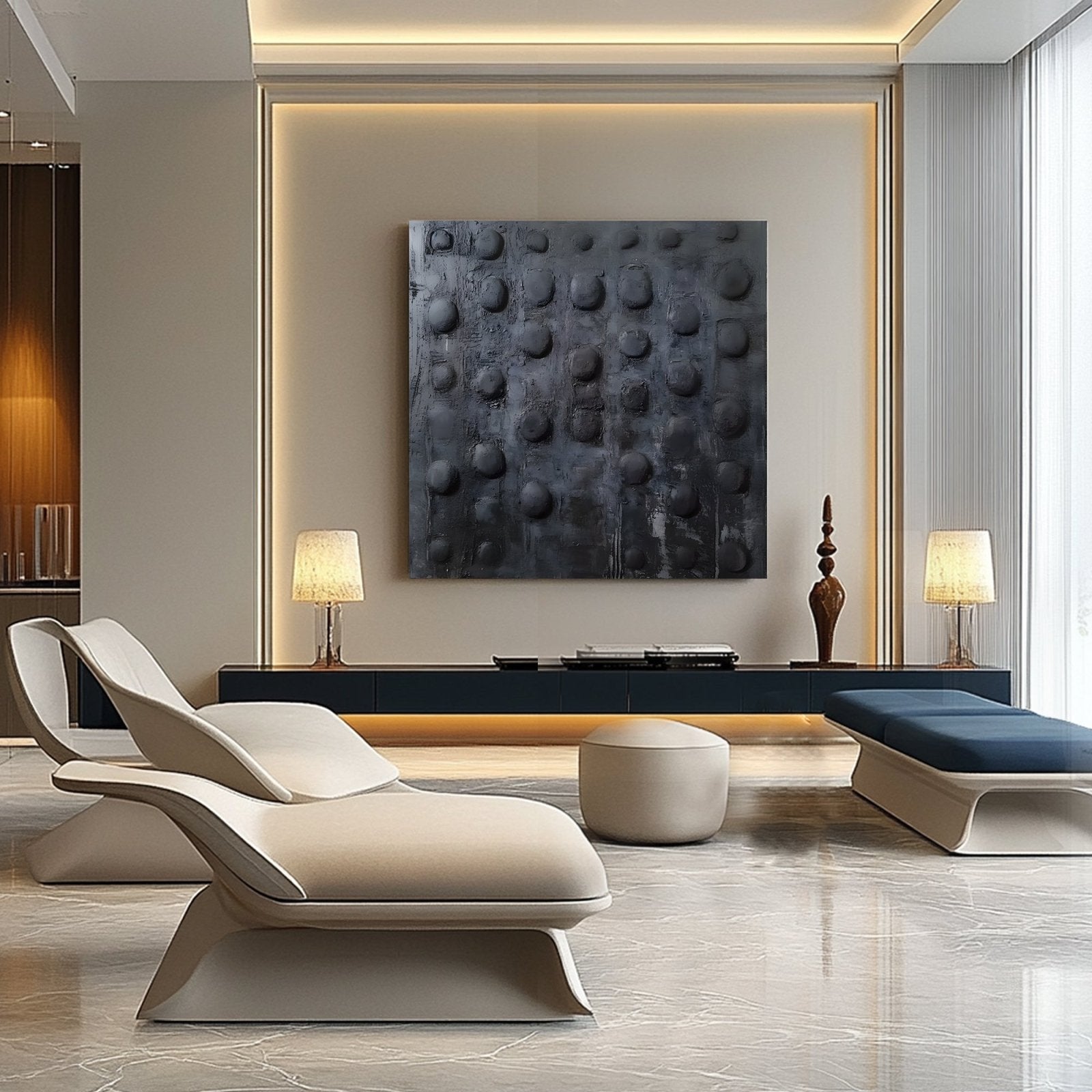 Abstract Painting "Textura Oscura” - nukeart