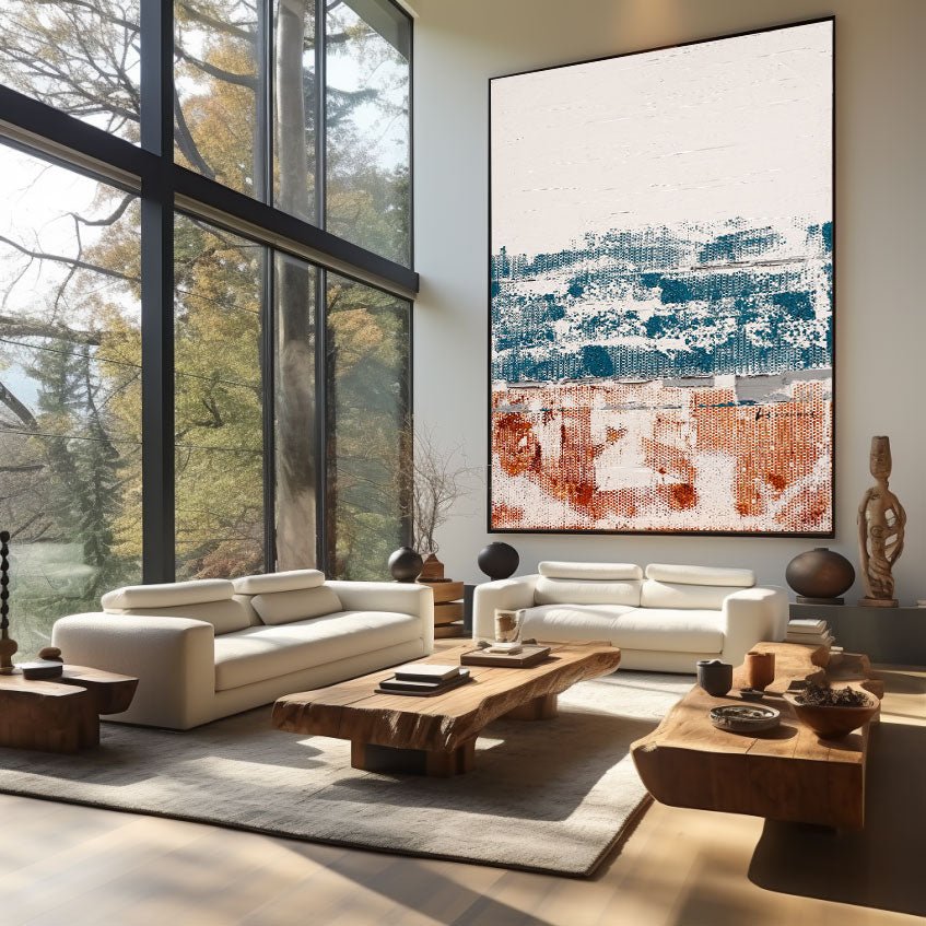 Abstract Painting "Tiempo y Huellas” - nukeart
