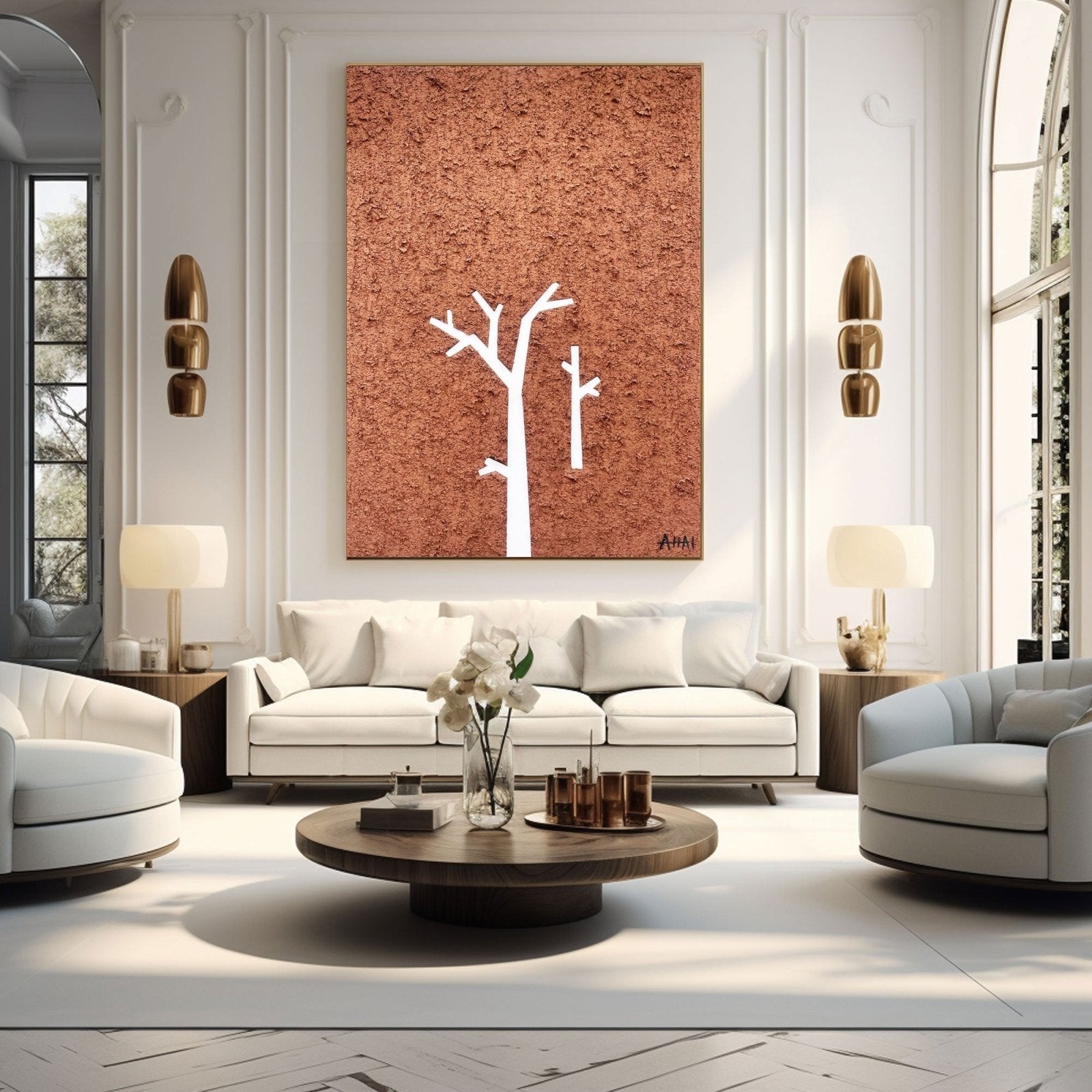 Abstract Painting "Trädets Enskildhet” - nukeart