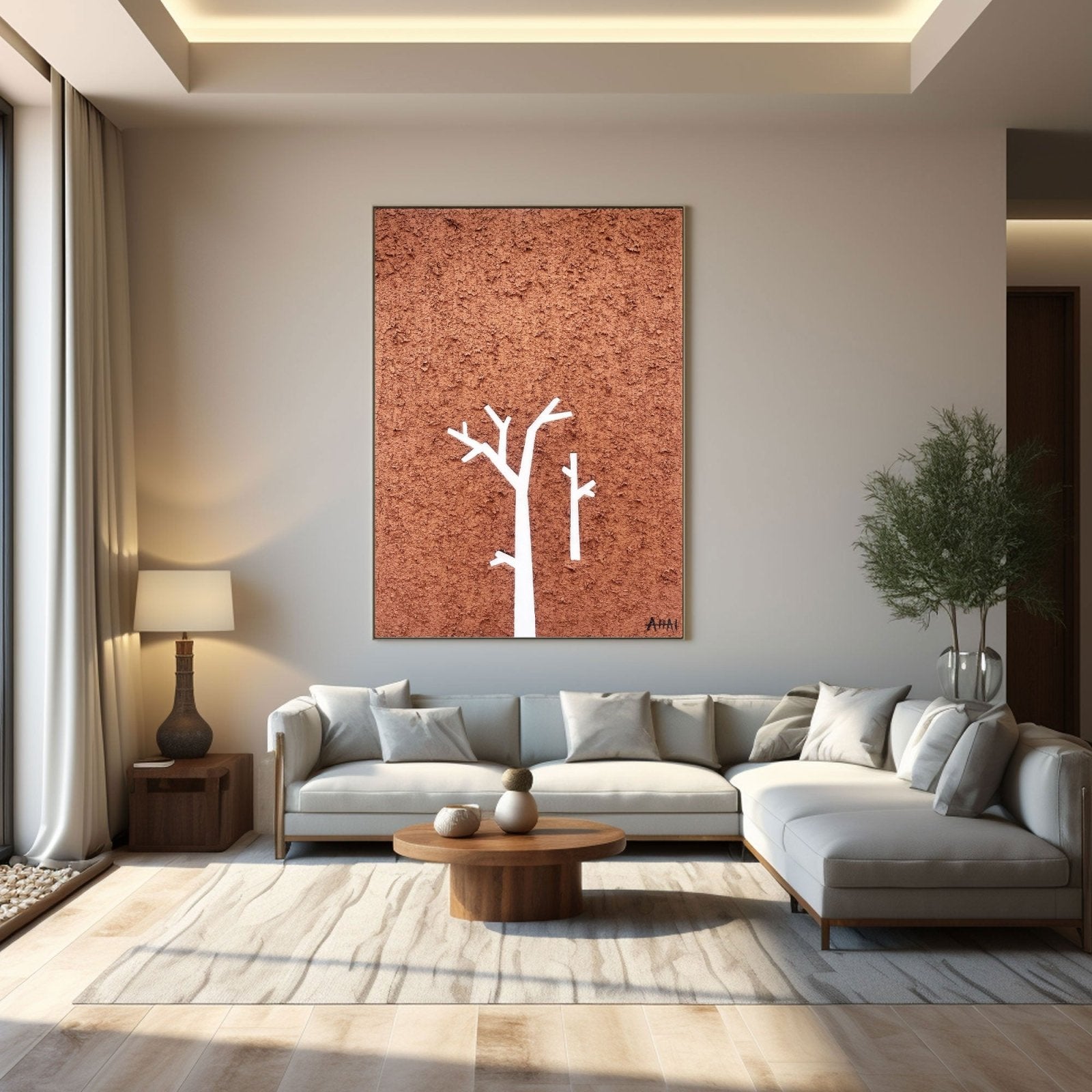 Abstract Painting "Trädets Enskildhet” - nukeart