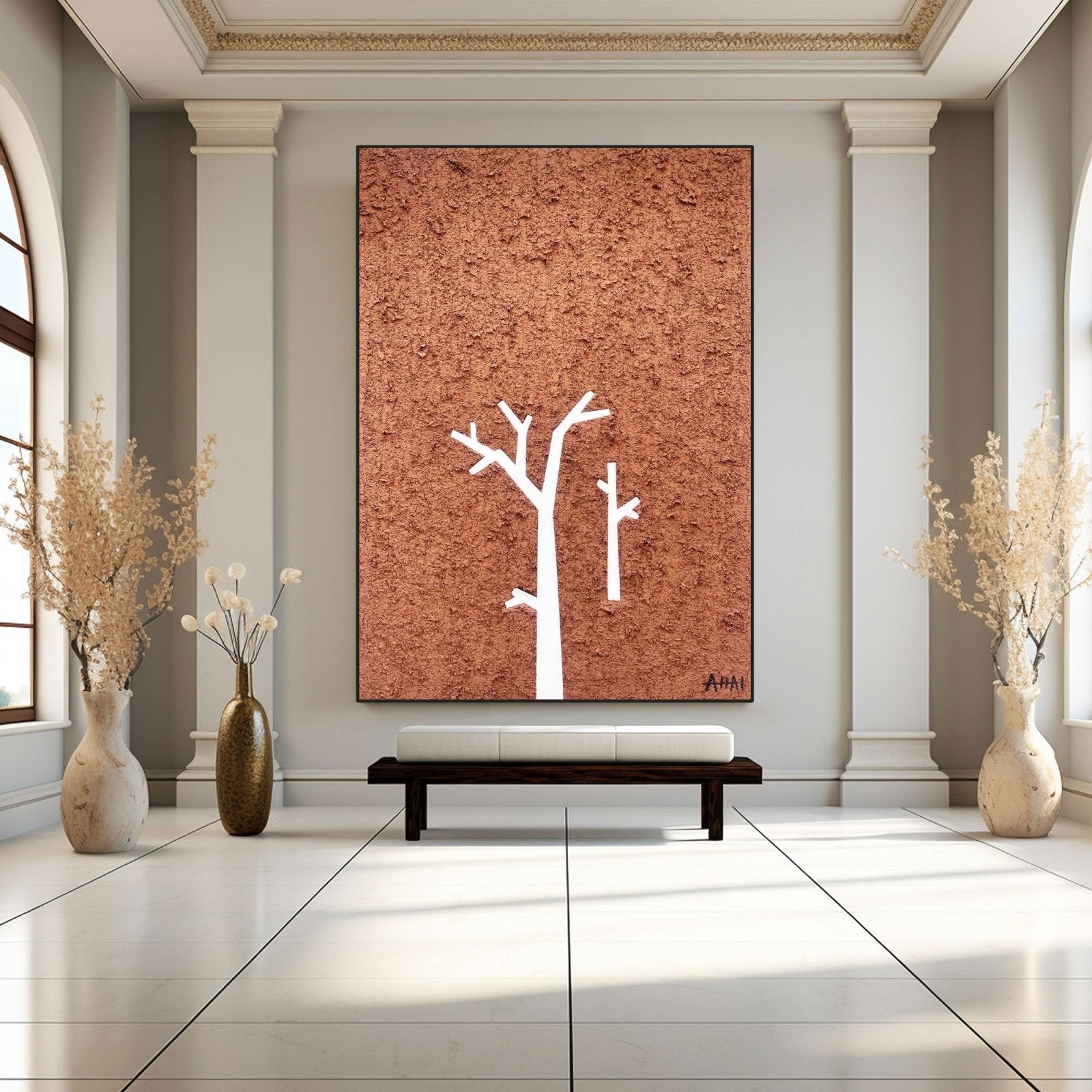 Abstract Painting "Trädets Enskildhet” - nukeart
