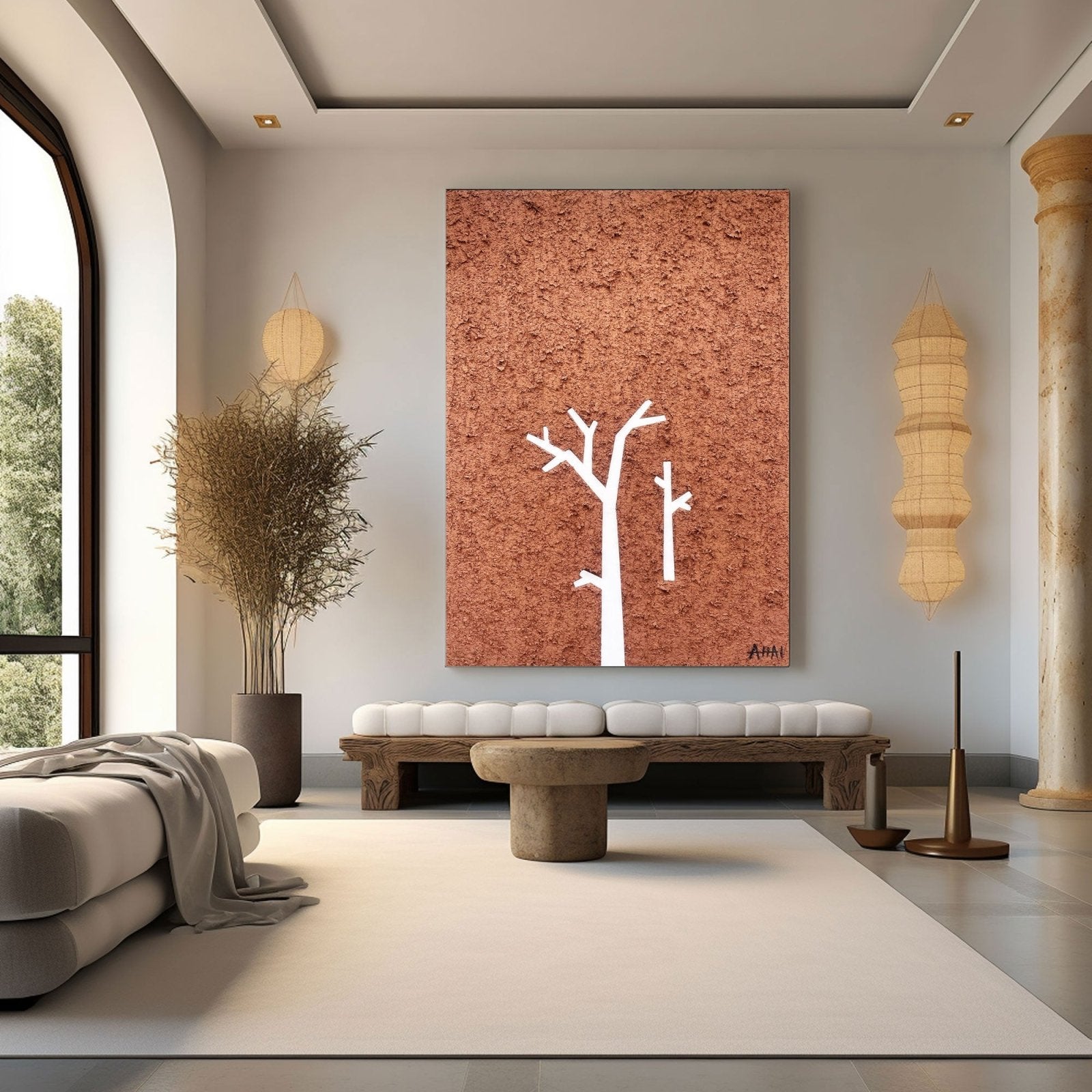 Abstract Painting "Trädets Enskildhet” - nukeart