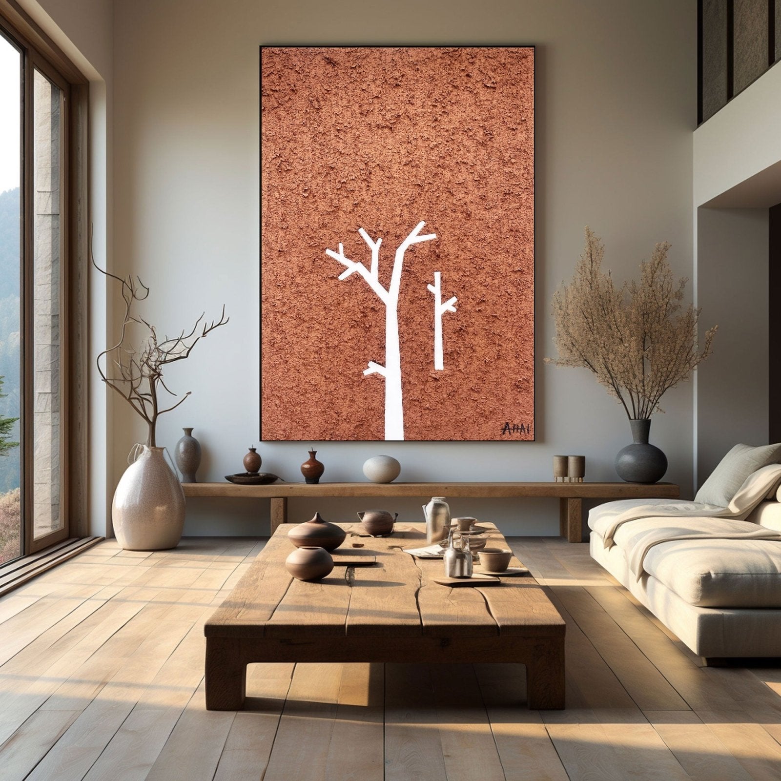 Abstract Painting "Trädets Enskildhet” - nukeart