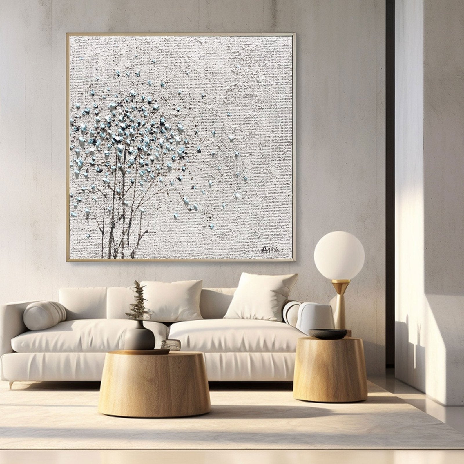 Abstract Painting "Trädets Glimt” - nukeart