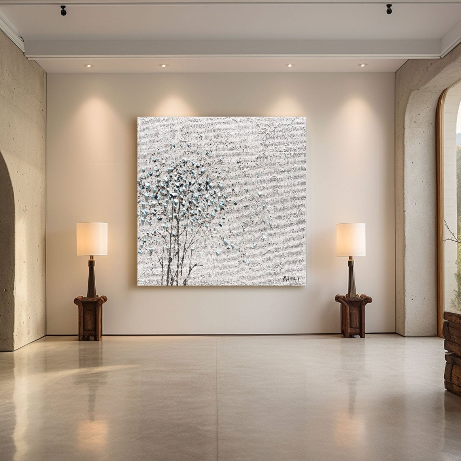Abstract Painting "Trädets Glimt” - nukeart