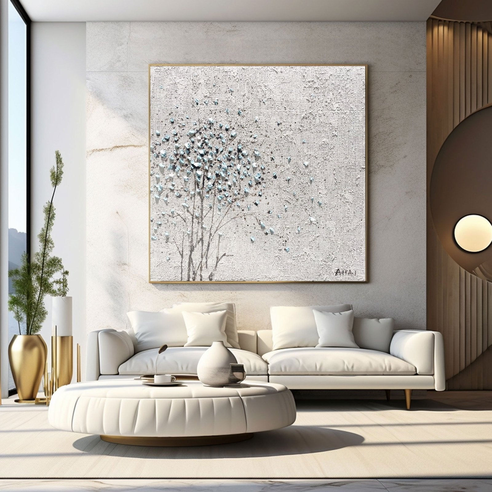 Abstract Painting "Trädets Glimt” - nukeart
