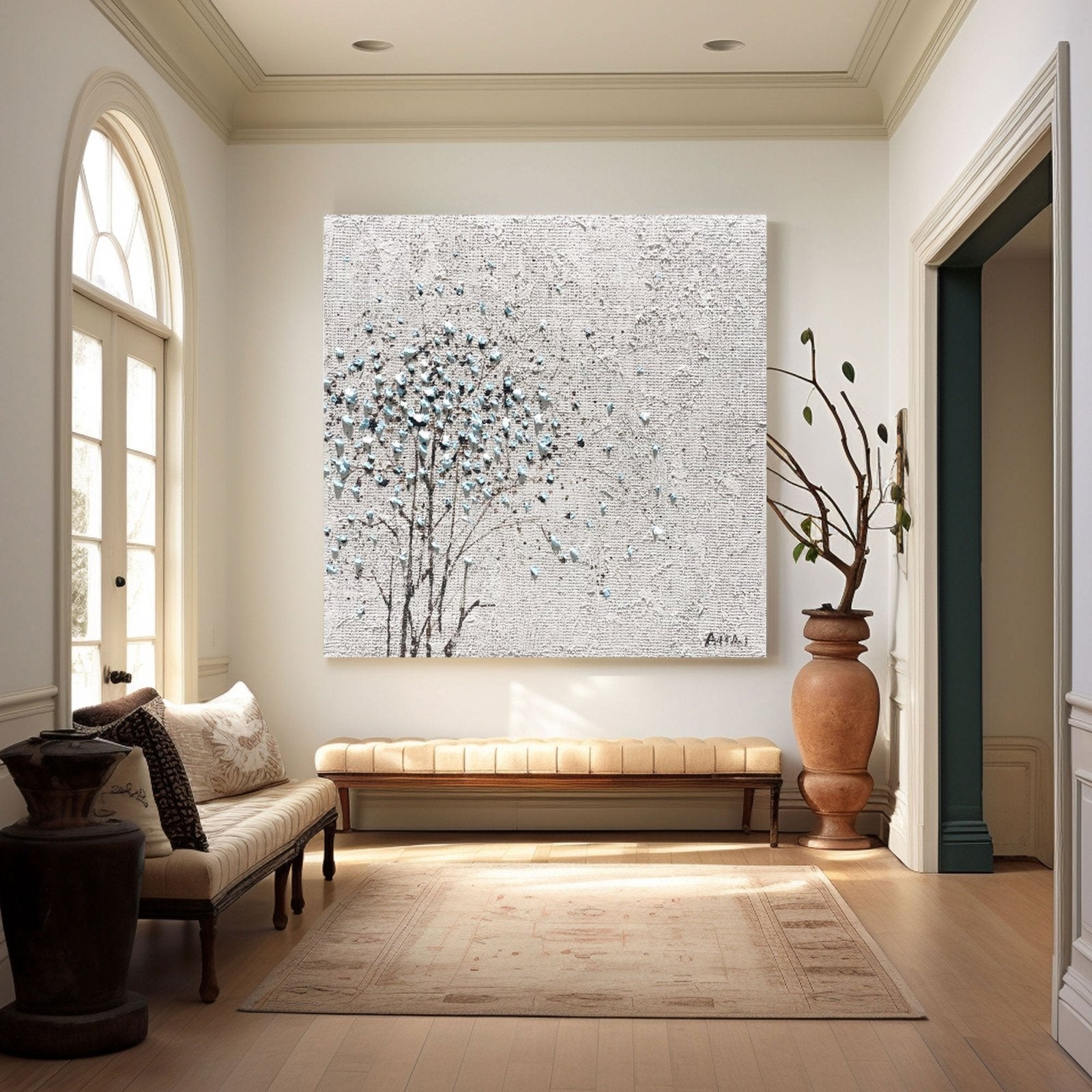 Abstract Painting "Trädets Glimt” - nukeart