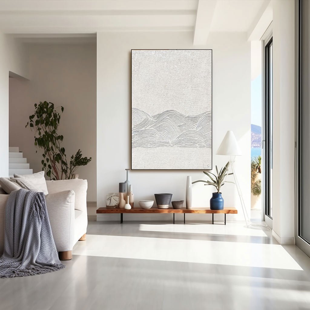 Abstract Painting "Vågorna av Tiden” - nukeart
