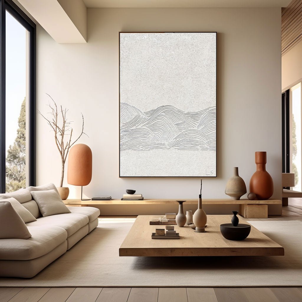 Abstract Painting "Vågorna av Tiden” - nukeart