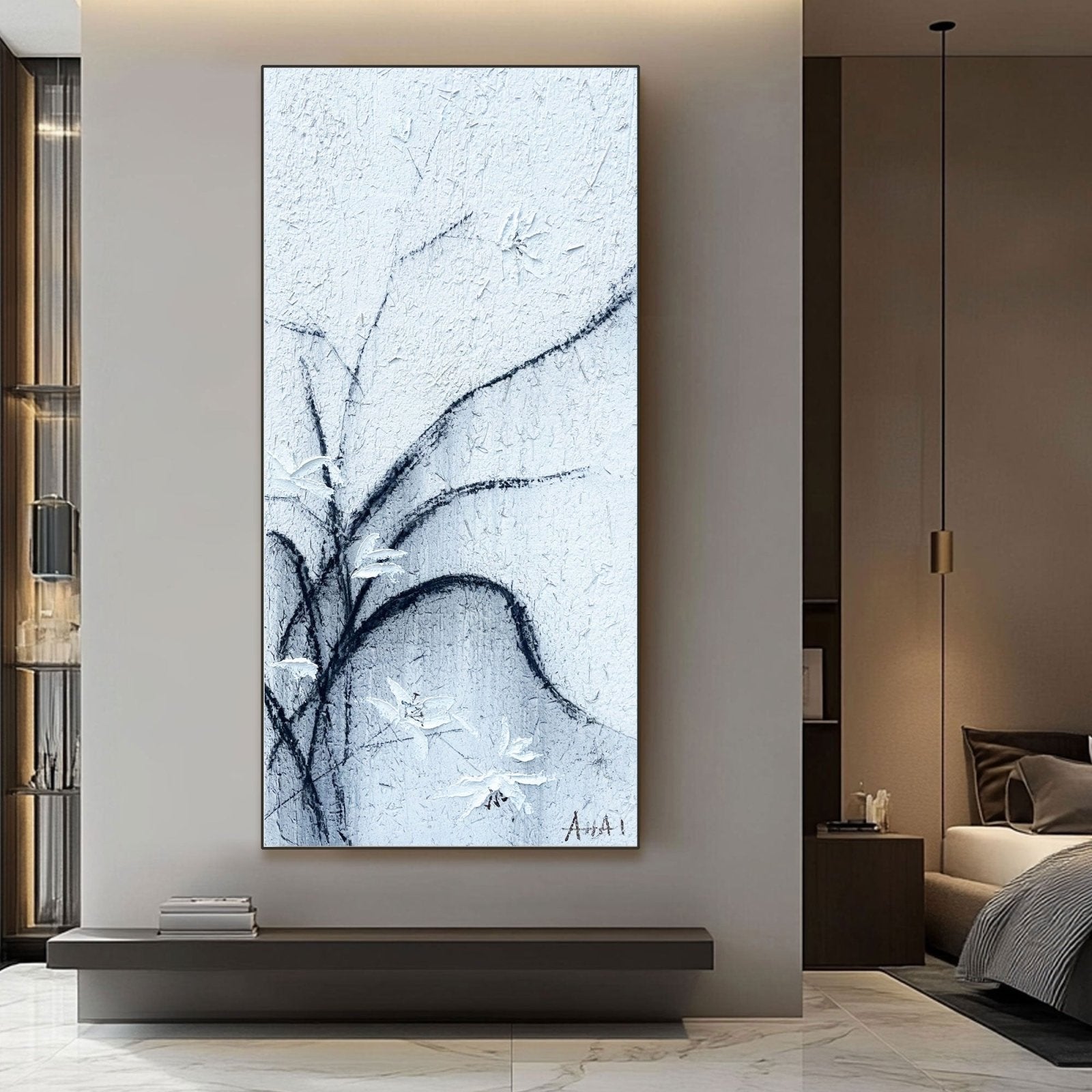 Abstract Painting "Větrné Květiny" - nukeart