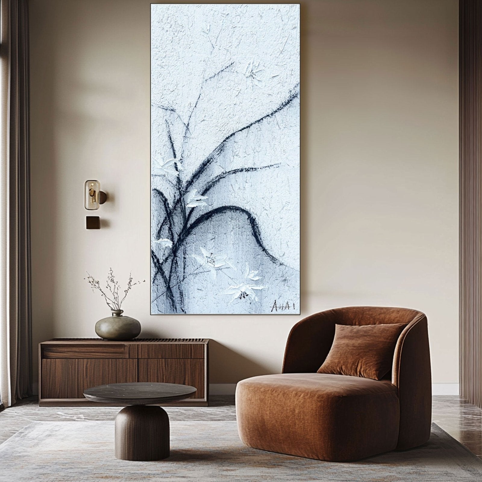 Abstract Painting "Větrné Květiny" - nukeart