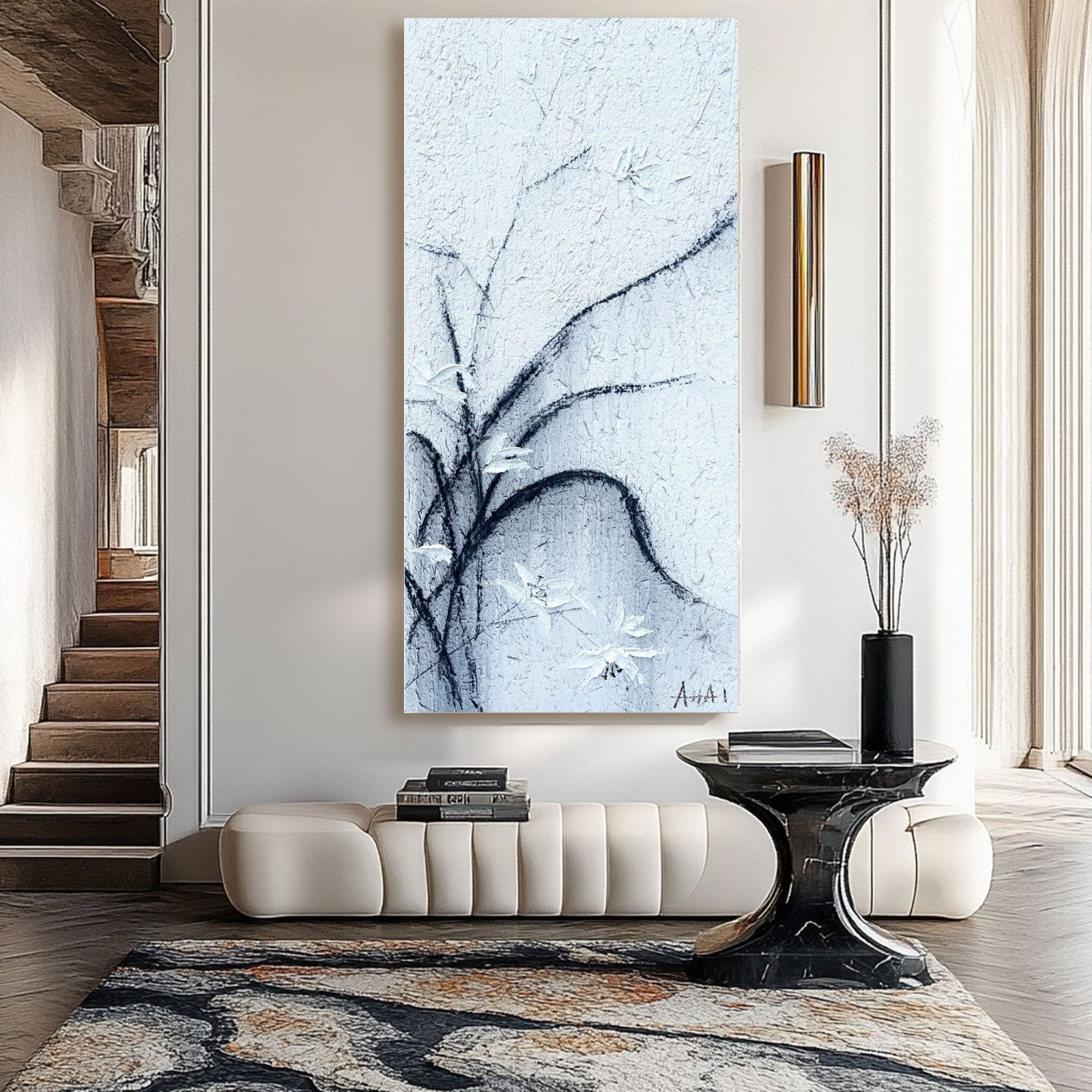 Abstract Painting "Větrné Květiny" - nukeart