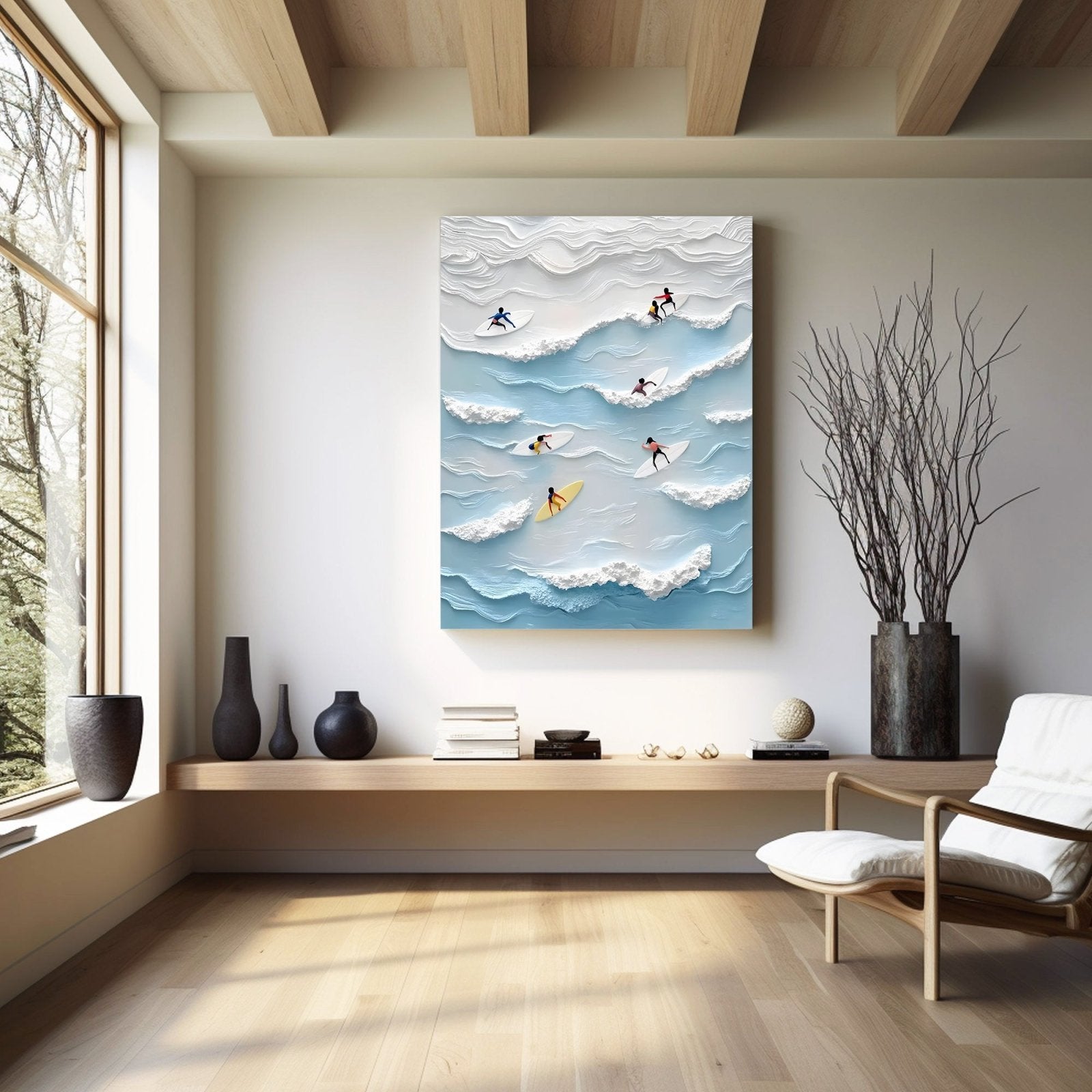 Abstract Painting "Vibración Oceánica" - nukeart