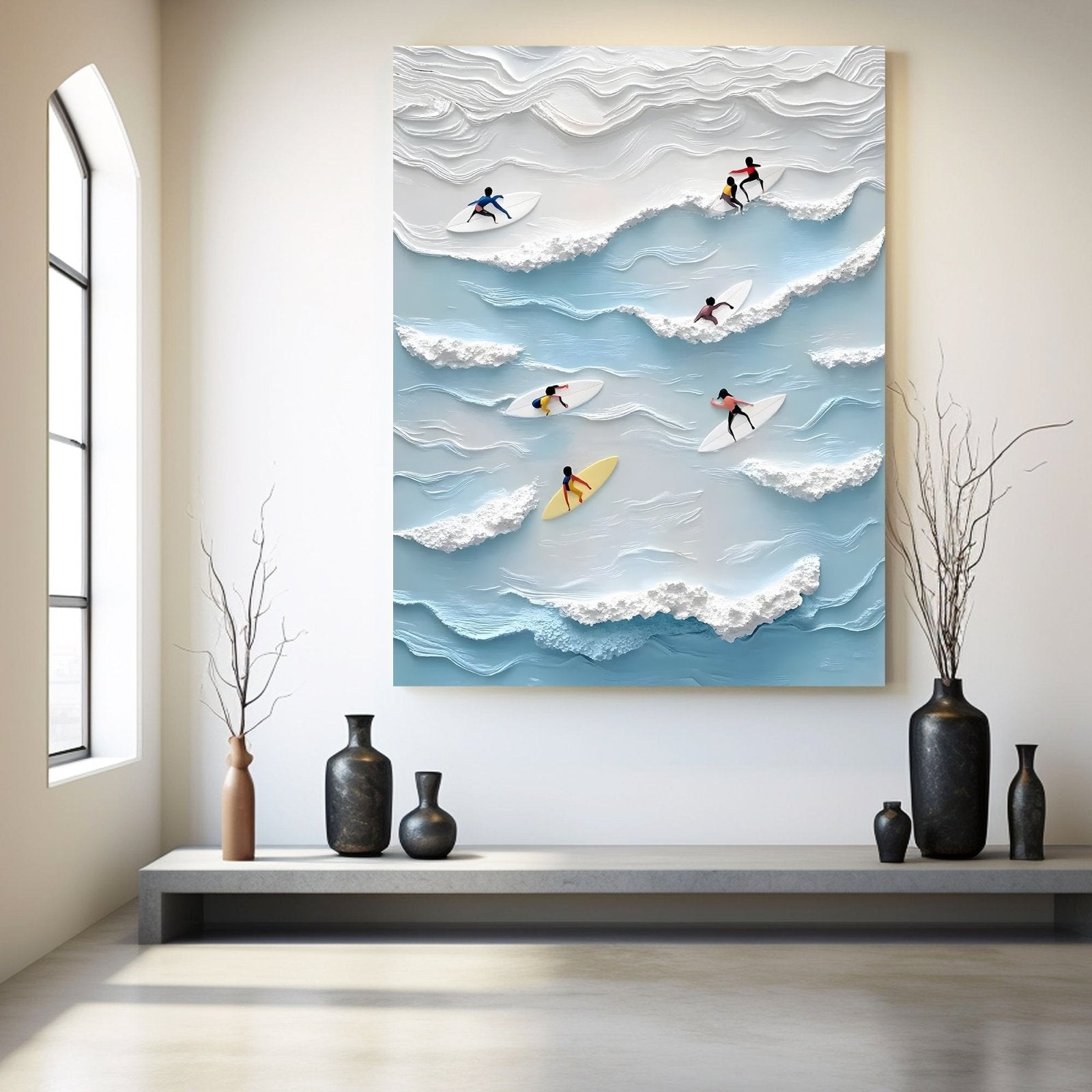 Abstract Painting "Vibración Oceánica" - nukeart