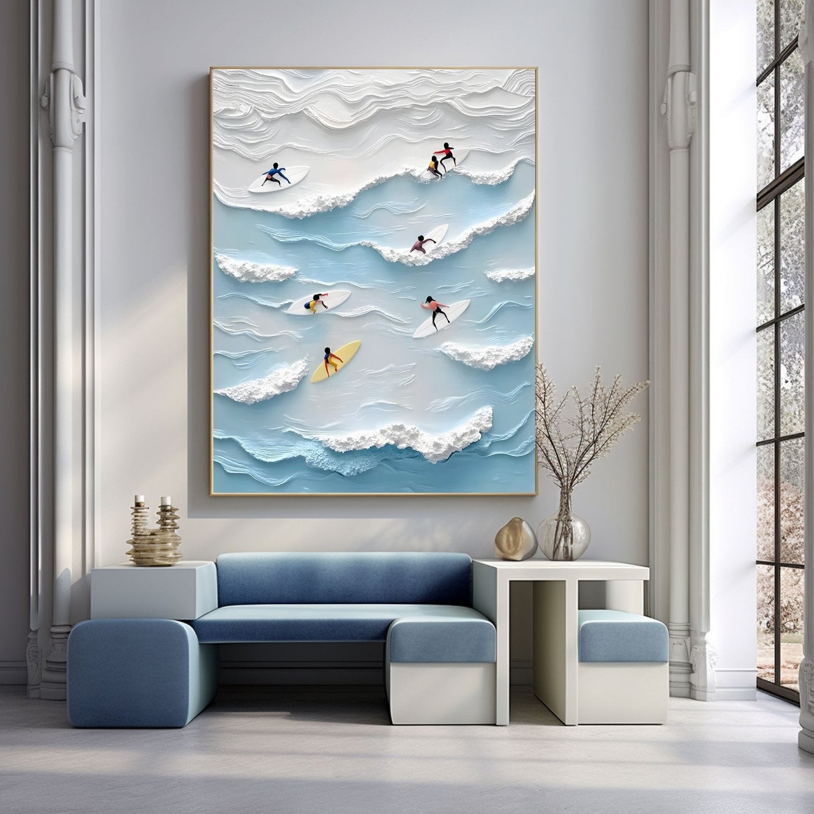 Abstract Painting "Vibración Oceánica" - nukeart