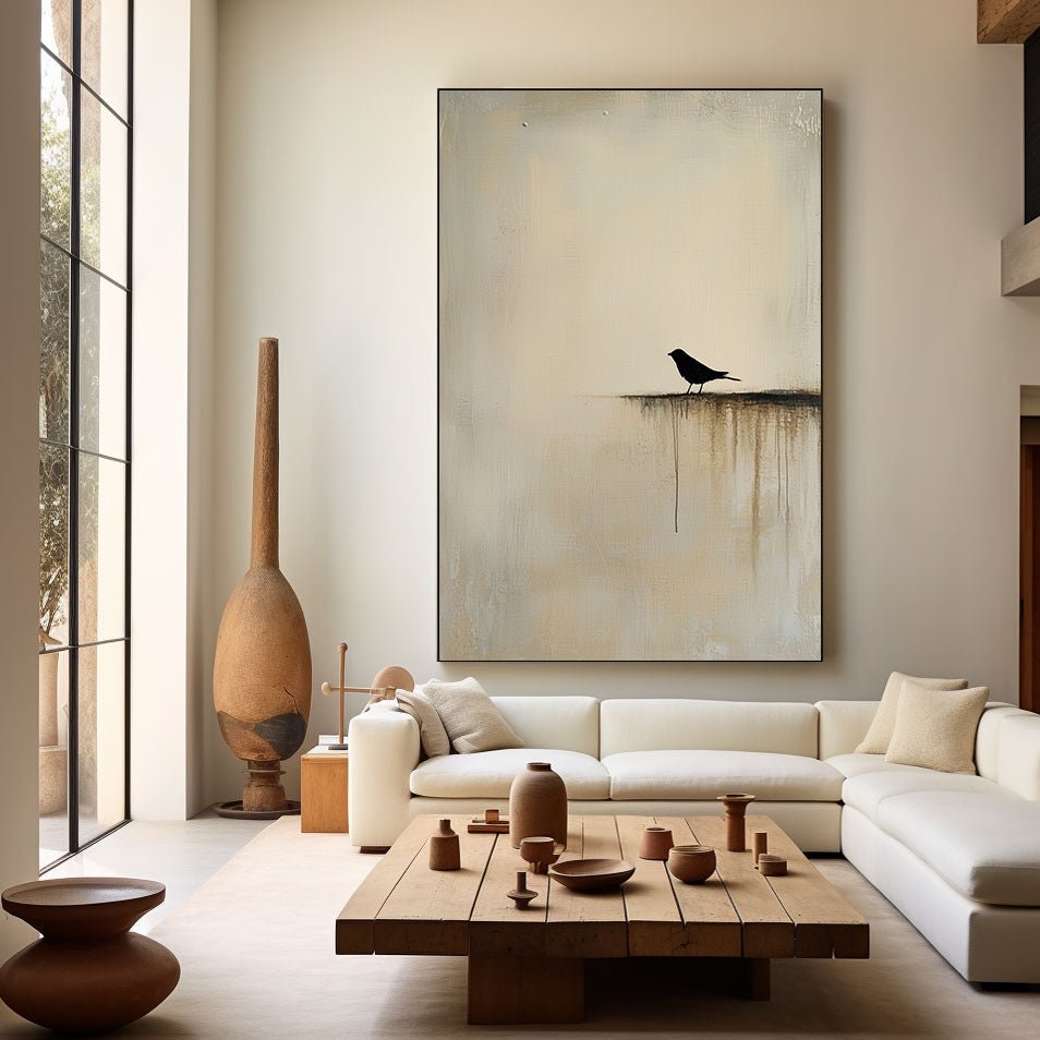 Abstract Painting "Vogel Einsamkeit” - nukeart