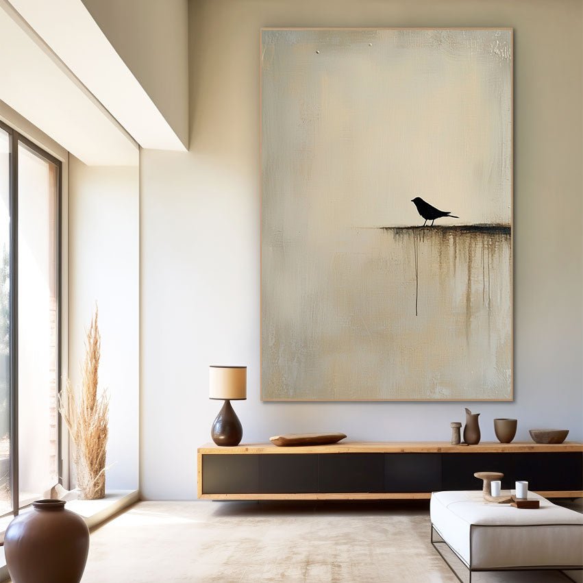 Abstract Painting "Vogel Einsamkeit” - nukeart