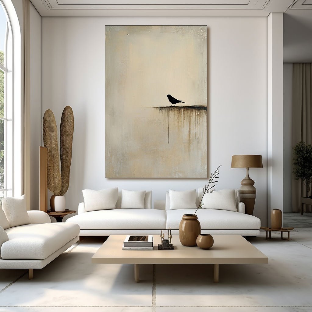 Abstract Painting "Vogel Einsamkeit” - nukeart