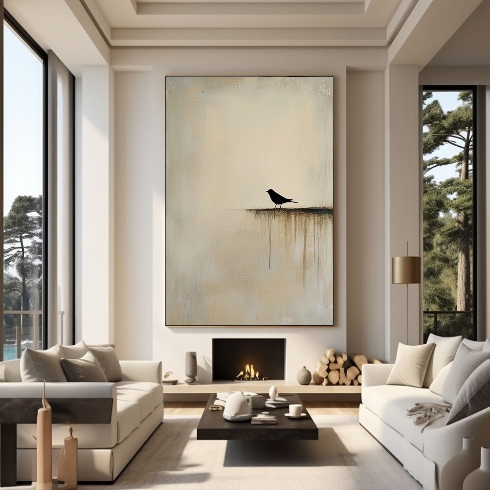 Abstract Painting "Vogel Einsamkeit” - nukeart
