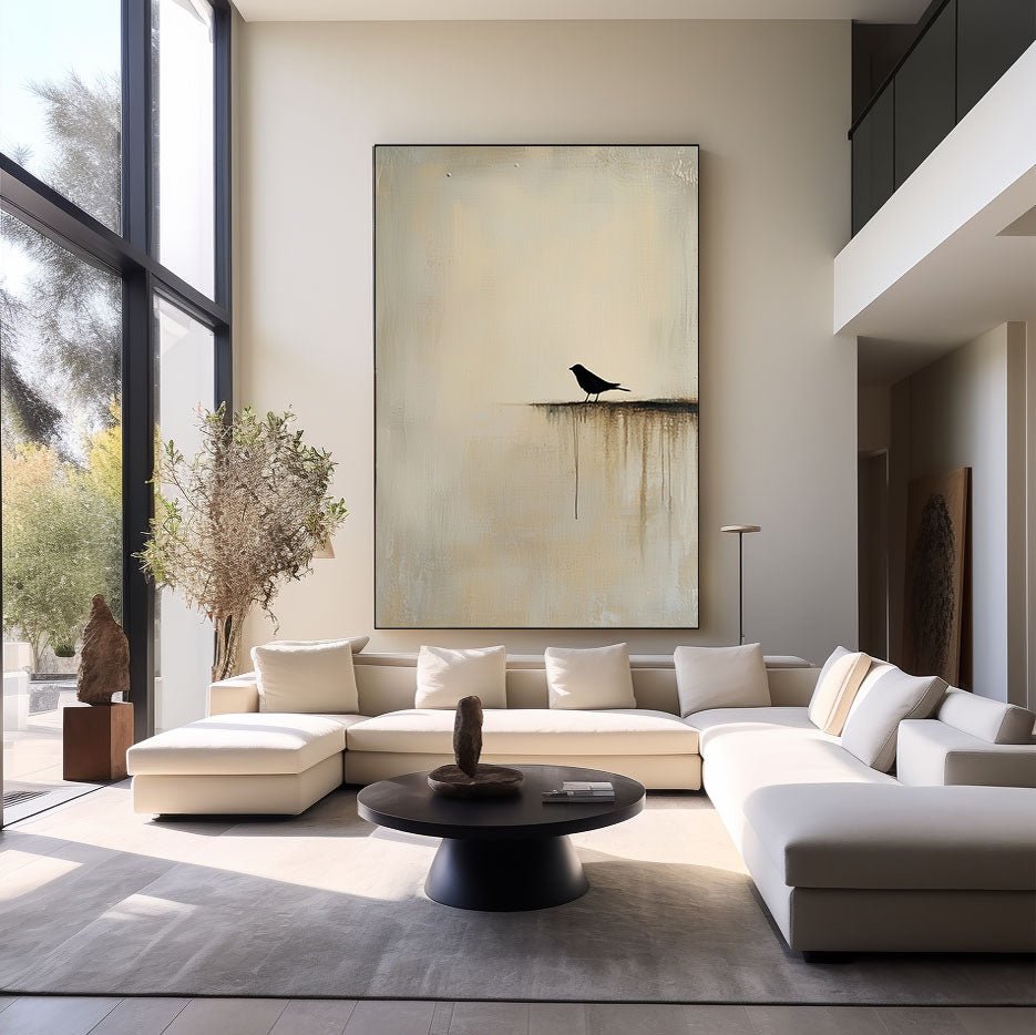 Abstract Painting "Vogel Einsamkeit” - nukeart