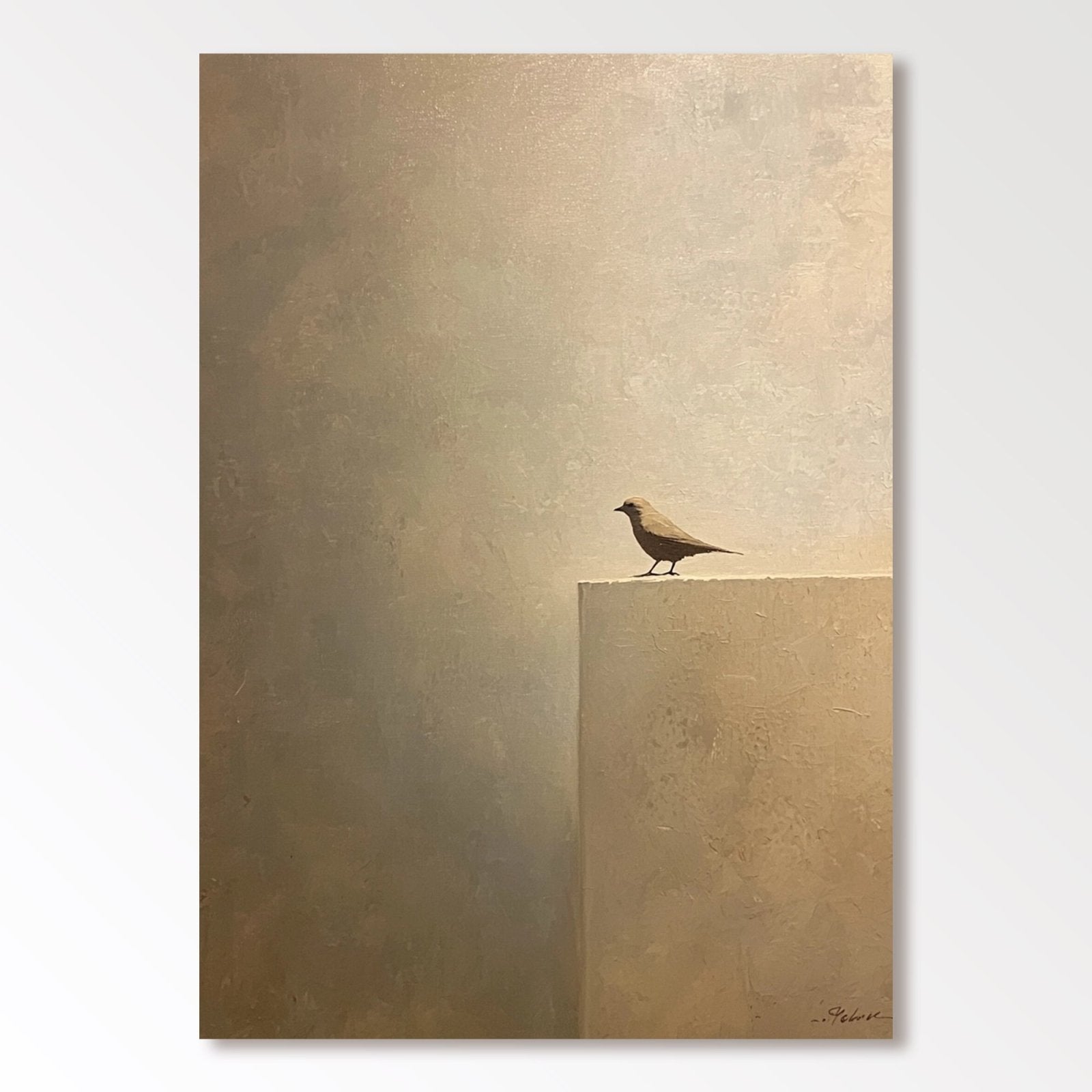 Abstract Painting "Vogel Stille” - nukeart