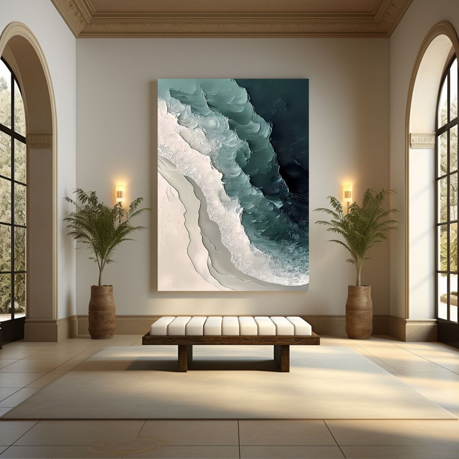 Abstract Painting "Welle Kraft” - nukeart