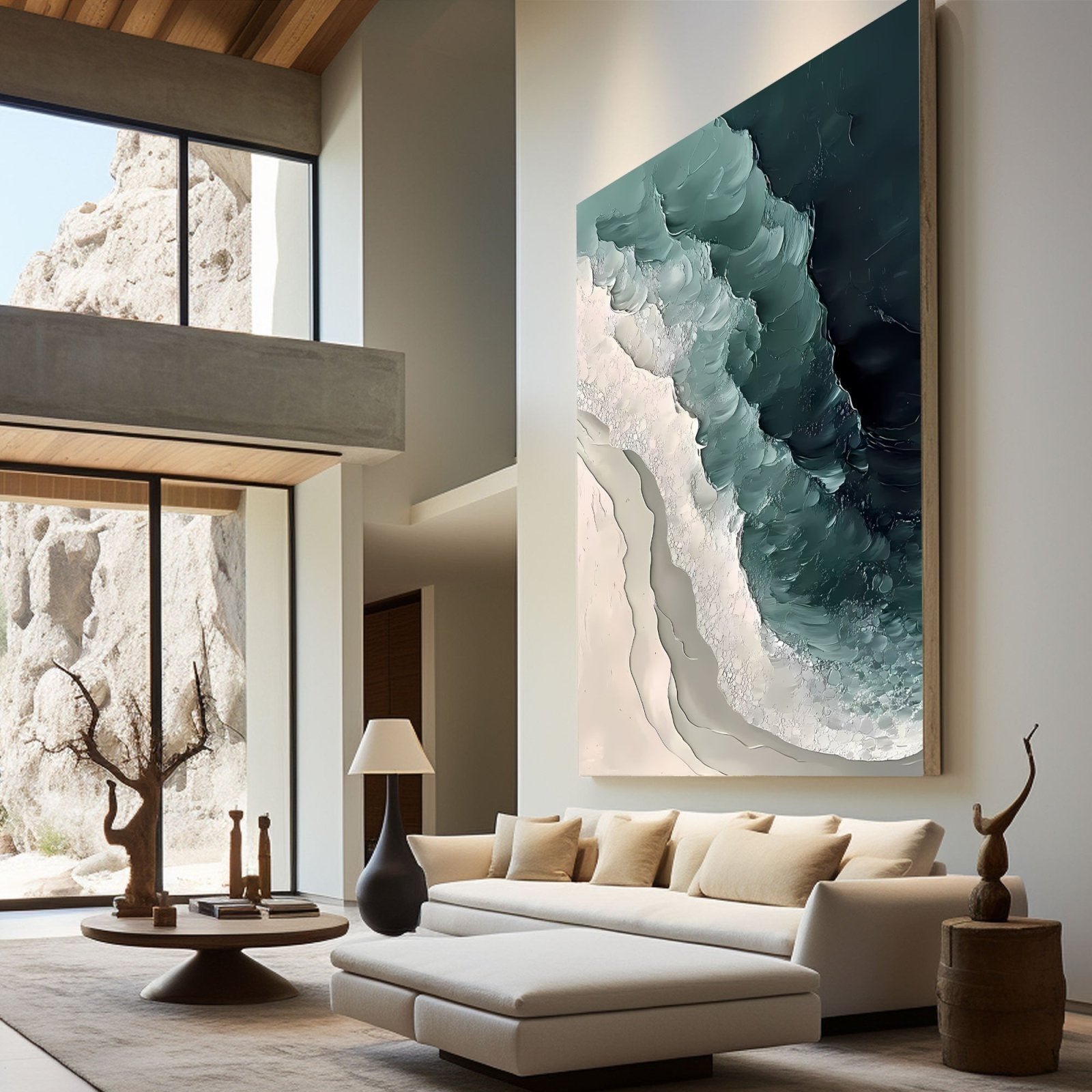 Abstract Painting "Welle Kraft” - nukeart