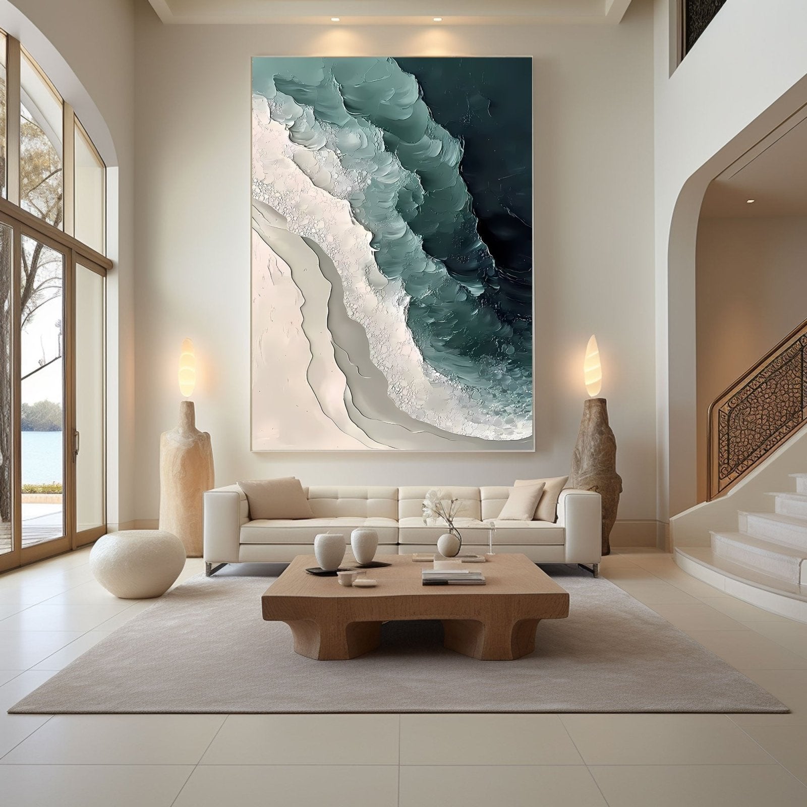Abstract Painting "Welle Kraft” - nukeart