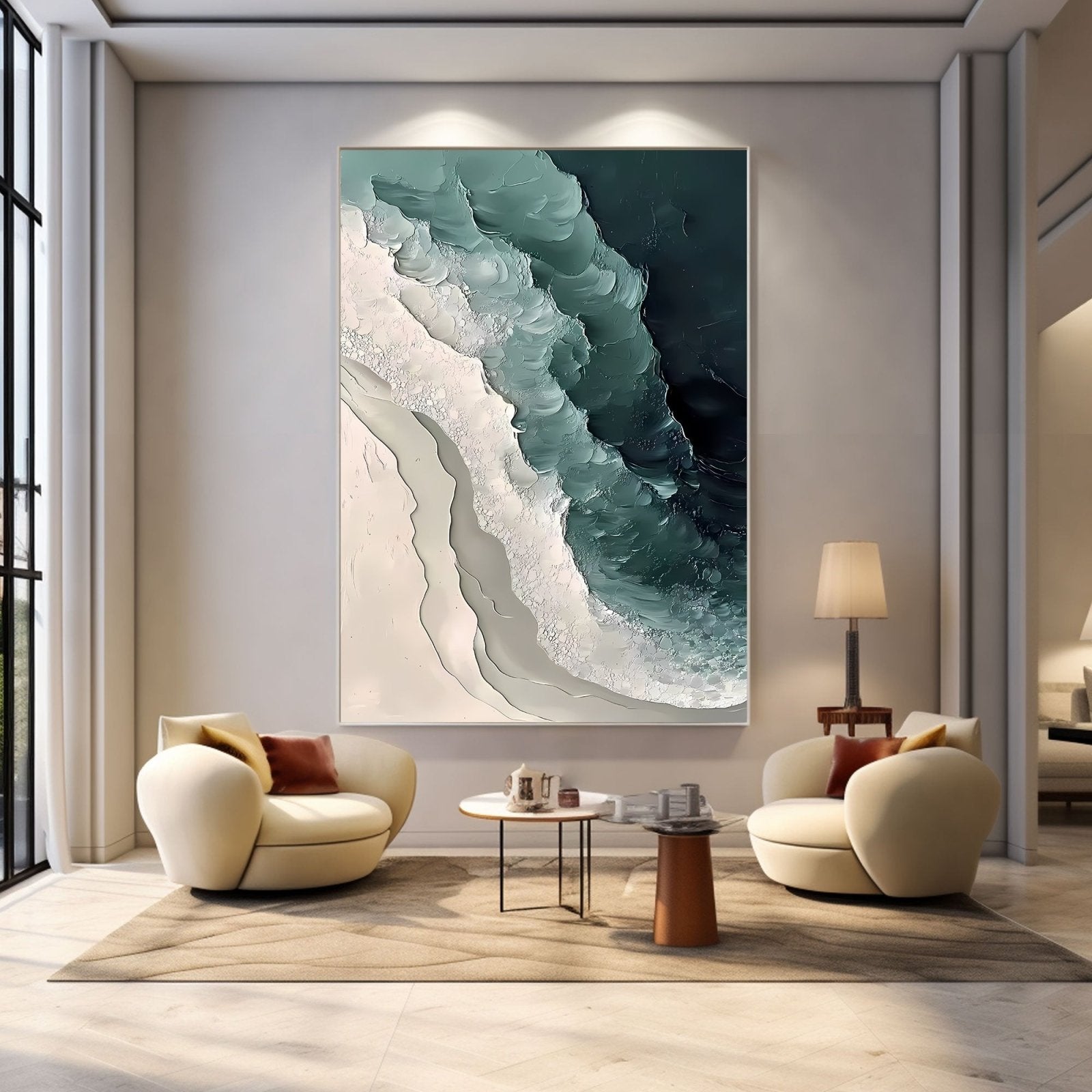 Abstract Painting "Welle Kraft” - nukeart