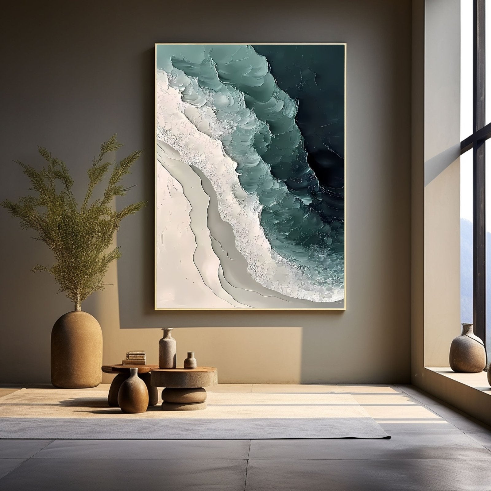 Abstract Painting "Welle Kraft” - nukeart