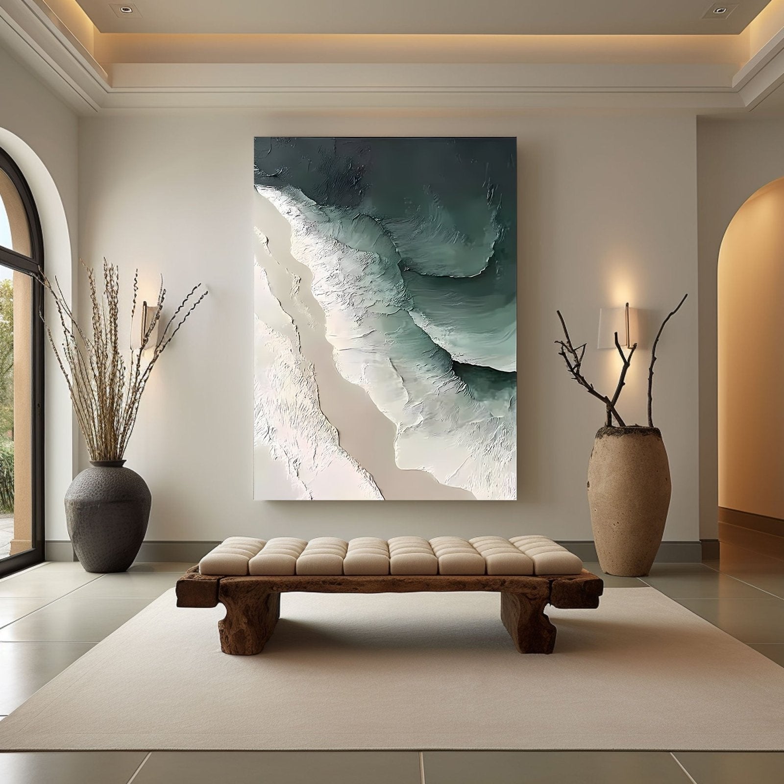 Abstract Painting "Wellen Tiefe” - nukeart