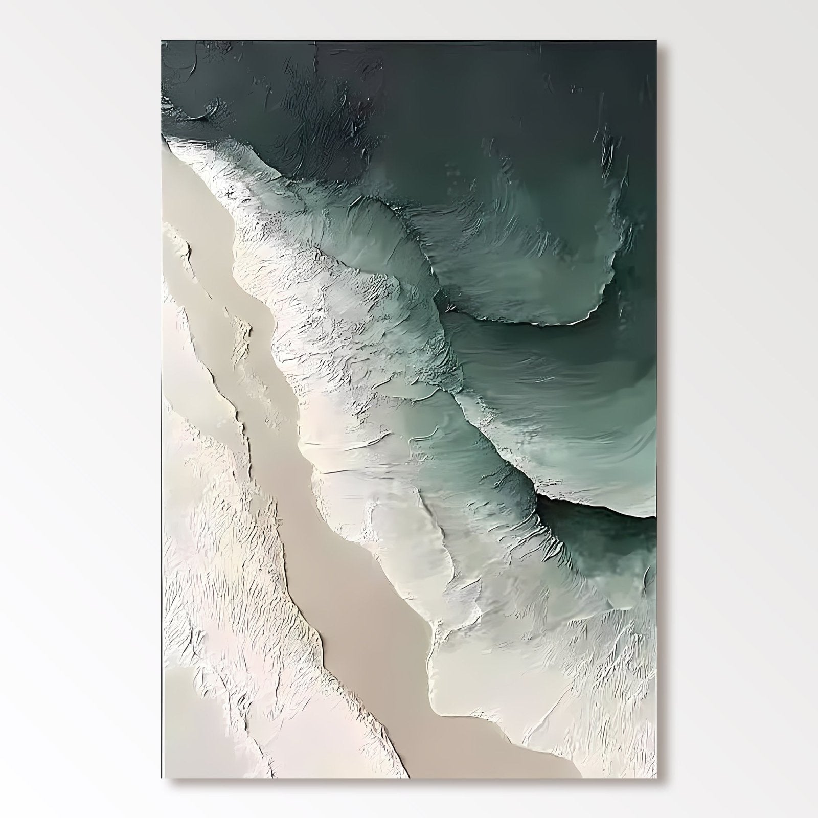 Abstract Painting "Wellen Tiefe” - nukeart