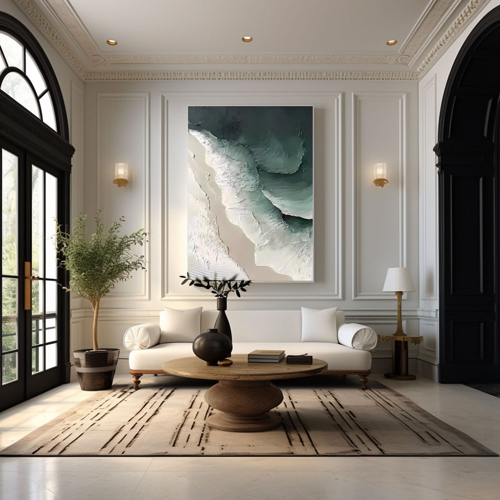Abstract Painting "Wellen Tiefe” - nukeart