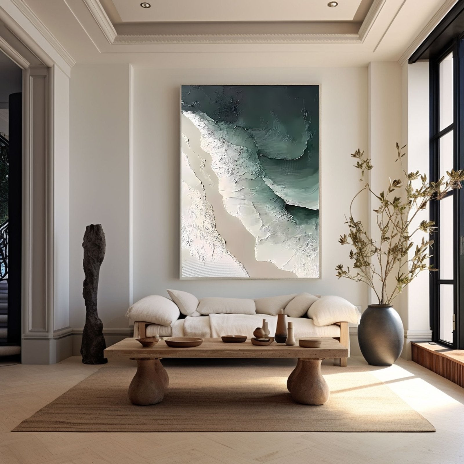 Abstract Painting "Wellen Tiefe” - nukeart