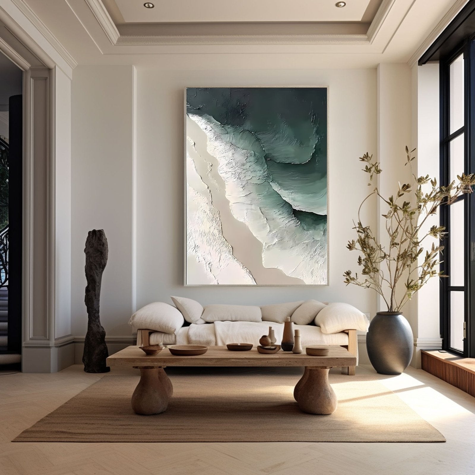 Abstract Painting "Wellen Tiefe” - nukeart